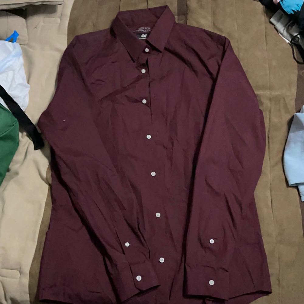 Men’s Maroon Dress Shirt